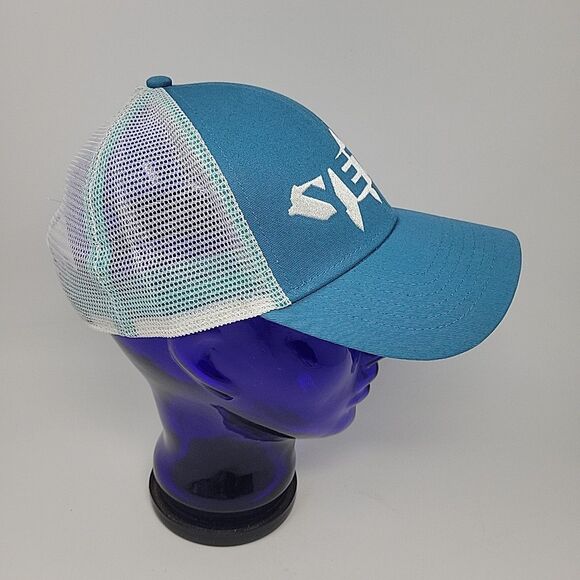 Yeti Coolers Turquoise Tarpon Shark Fish Snapback Trucker Mesh Hat Ball Cap 2016 - Picture 3 of 10